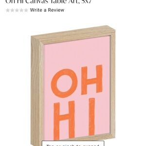 At Home 'OH HI' Framed Art